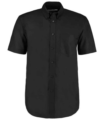 Kustom Kit Short Sleeve Classic Fit Workwear Oxford Shirt - WHI - 13.5
